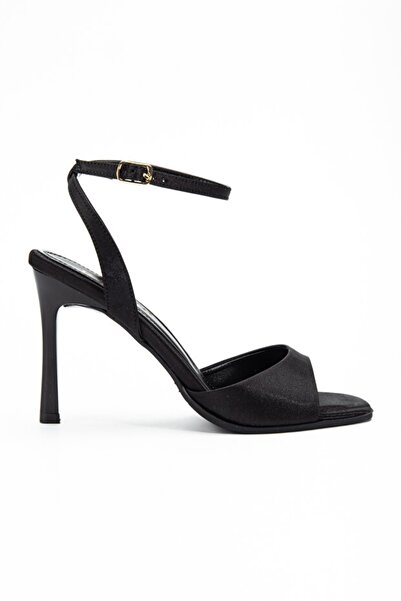 trender Women's evening sandal 5400 black satin