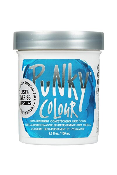 punky Colour Semi Permanent Hair Color – Conditioning Blue Hair Dye for Vibra...