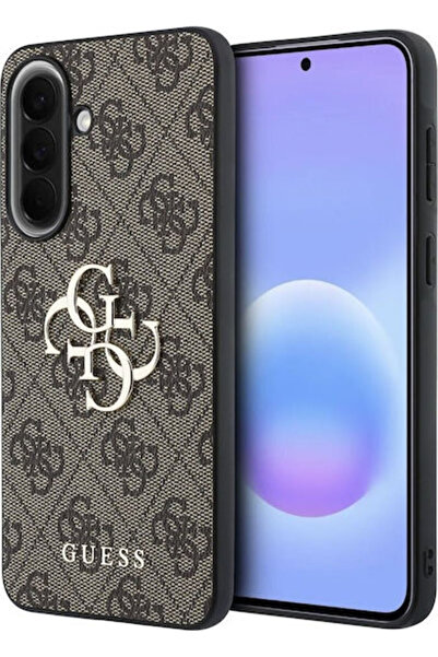 Guess Pu 4g Μεταλλική Θήκη με Λογότυπο Samsung Galaxy A57 Καφέ Κωδικός: GUHCS...