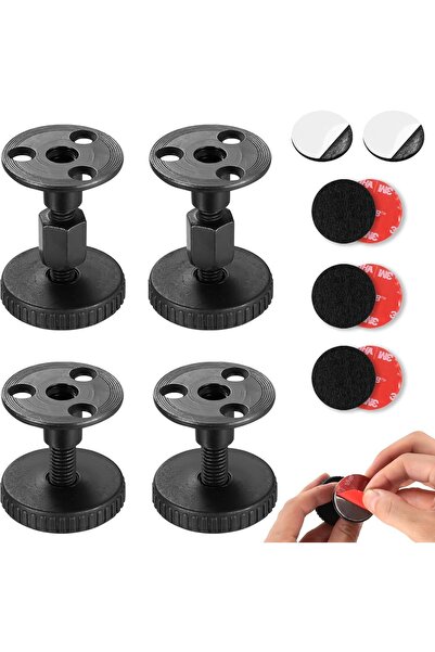 OEM Picioare pentru mobilier reglabile 27-45 mm antiderapante, set de 4 bucăț...