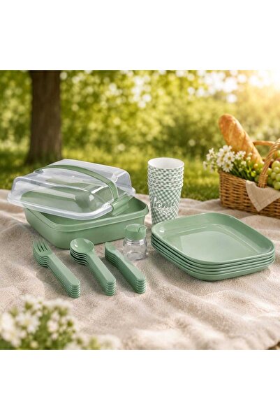 Titiz Piknik Seti 6 Kişilik Kamp ve Bahçe Seti – 32 Parça