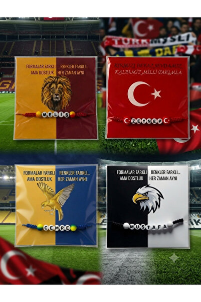 Blondcoo Trend İsimli taraftar bilekliği 5 adet (satıcıya sor kısmından takım...