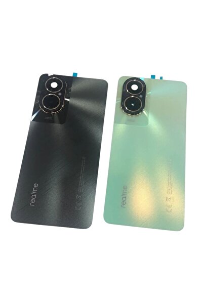 Yedcom Oppo Uyumlu Realme 12 Lite Yeşil Kamera Camlı Arka Pil Kapağı Batarya ...