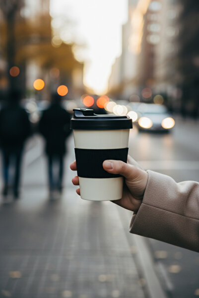 QLUX IDEAS Premium 550 ml Coffee Cup - Bpa Free 5 No Pp Plastic, Large Luxury...