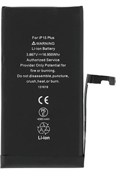 OEM Μπαταρία iPhone 15 Plus 4383mAh 21312 Μαύρη