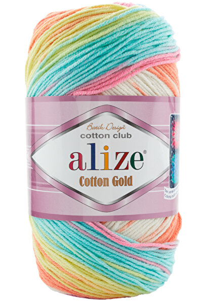 Alize Cotton Gold Batik 7937 Crop Elbise Amigurumi Motifli Hırka Pamuk Ip 100...