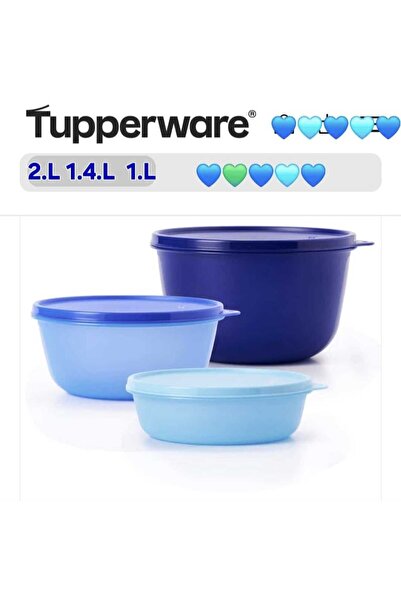 Tupperware Mucize Şekerler 3Lü Mavi YENİ RENK