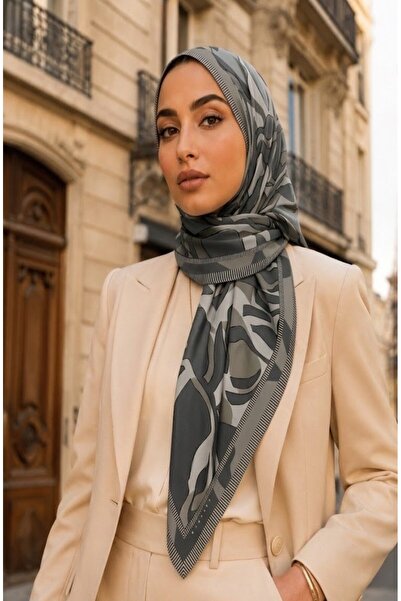 Sisley وشاح حرير ساتان-2035-90*90
