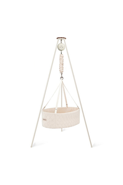 Moonboon Classic Bundle Oval Cradle Motor Premium & Tripod Stand - Organic Ba...