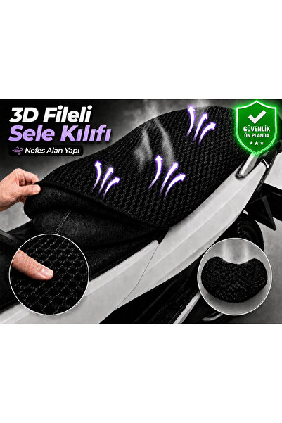 Vi Caro Husa scaun motocicletei Gilera Runner 200 ST Husa scaun cu plasa 3D P...