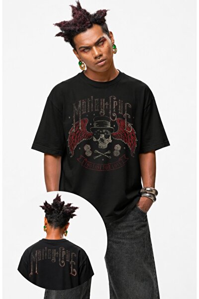Fuddy Moda Unisex Mötley Crüe majica sa printom "Too Fast For Lobe Neck", pre...