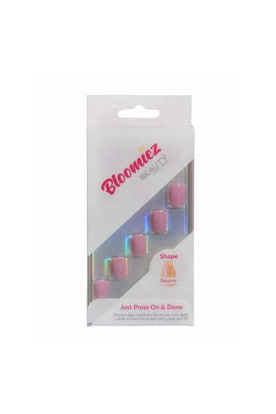 Bloomiez أظافر مربعة - 01 بنفسجي فاتح