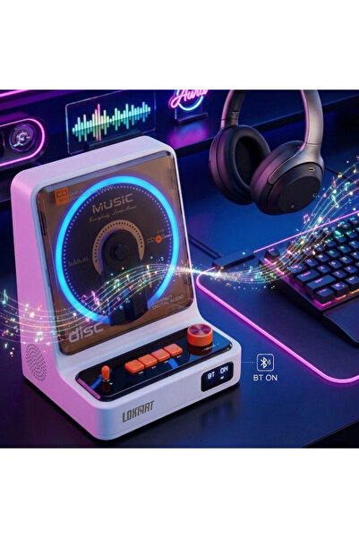 LOKMAT Portable Cd Player Bluetooth 5.3 with Hifi Speakers, 5200Mah Rechargea...