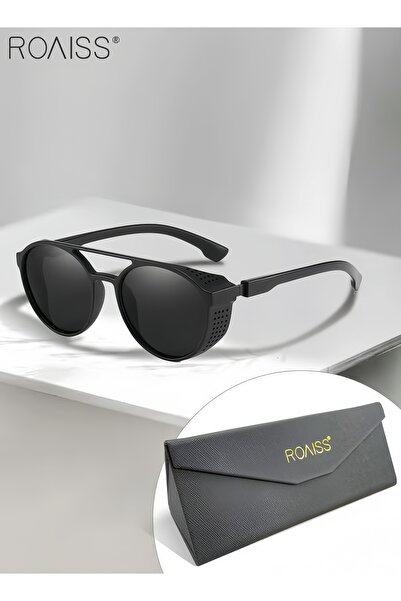 ROAISS Men's Polarized Round Sunglasses, UV400 Protection Sun Glasses with PC...
