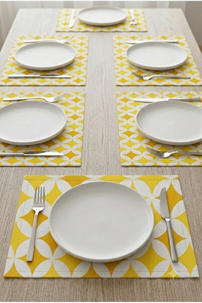 Rona Home Set de 6 suporturi pentru farfurii pentru masa de sufragerie, rezis...