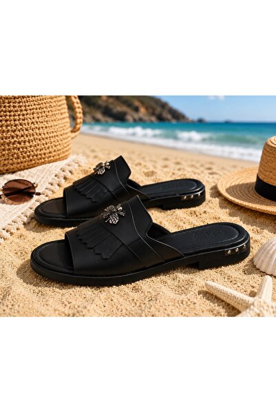 Moldo Shoes Slapi bee florenta negru