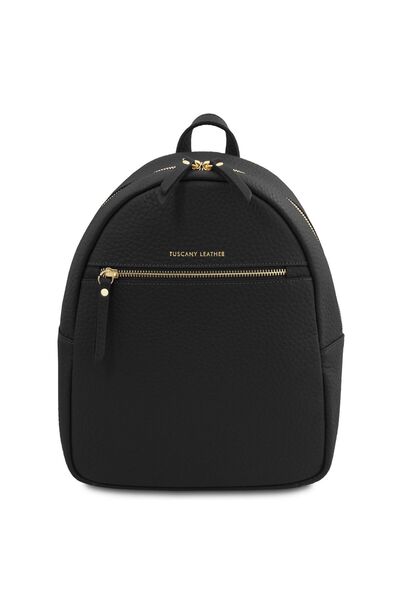 tuscany Leather Rucsac Arco din piele, TL142584 - Negru