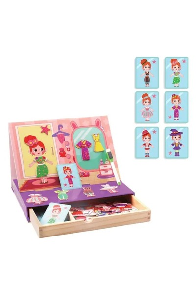 Z Store Μαγνητικό Ξύλινο Παιχνίδι Παζλ Ντυσίματος - Σετ Κοστουμιών 'Dress Up ...