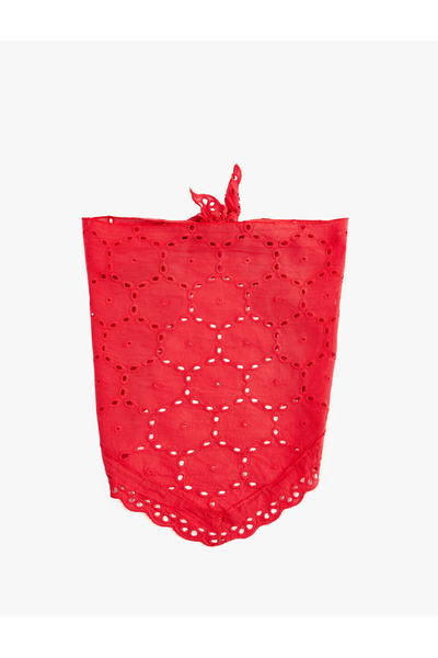 Koton Pamuklu Dantelli Üçgen Bandana