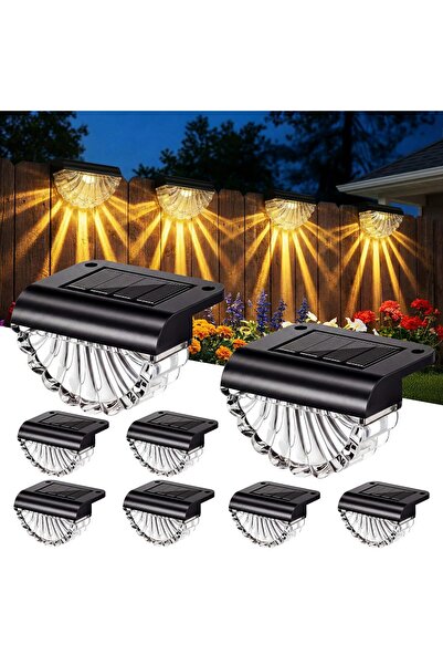 MADE IN CHINA Set de 8 lumini solare LED pentru grădină, IP65, extra luminoas...