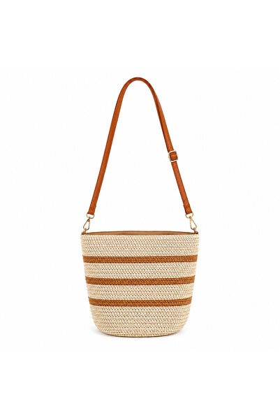 Wowo Store Mila Hasır Bucket Çanta