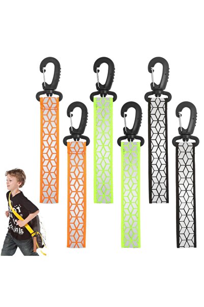 OEM Reflective Clothing Tags 6-piece Reflective Pendants for Backpacks School...