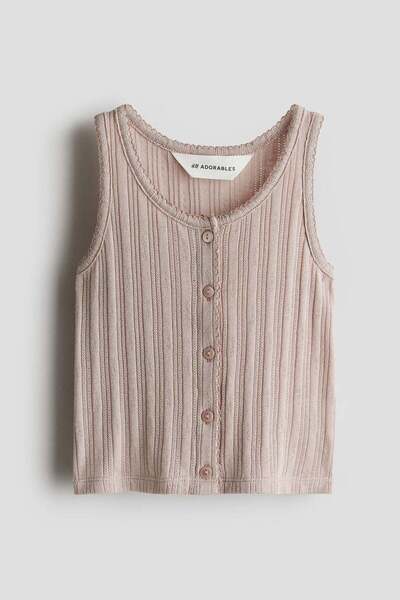 H&M Pointelle jersey vest top