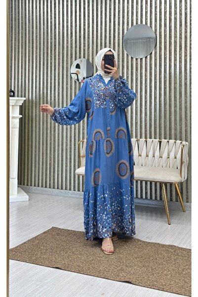 Moda Krash فستان صيفي كبير الحجم بنمط بالون