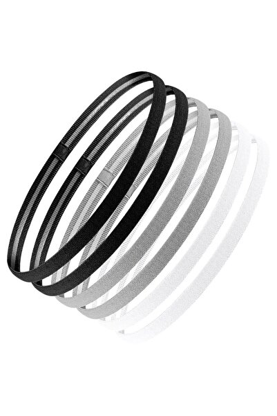 OEM Set de 6 bentițe elastice sport, subțiri, anti-alunecare – Asortate