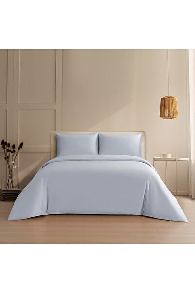 Melinen Σετ Παπλωματοθηκη (3 Τεμ.) Satin Υπερδιπλη Bella Silver (225x245)