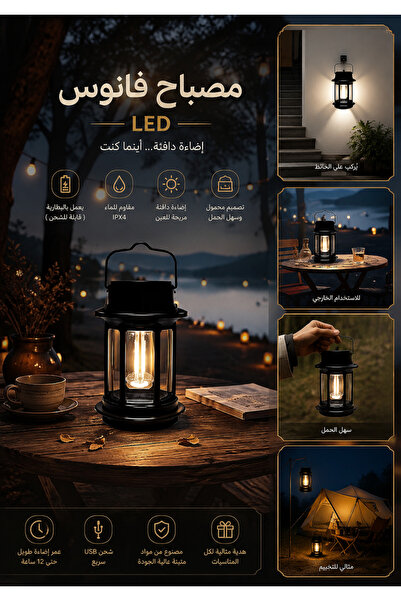 Grecia Solar Powered Wall Mounted Portable Hanging Lantern Flashlight with Mo...