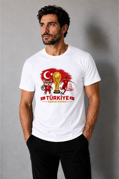 İncili Tekstil Μπλουζάκι Unisex με θέμα την Τουρκία για το Παγκόσμιο Κύπελλο,...
