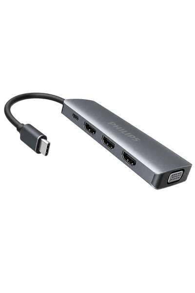 Philips SWR1602S/93 USB-C 8'i 1 Arada 8K DP + Dual 4K HDMI + VGA 100W PD Ultr...