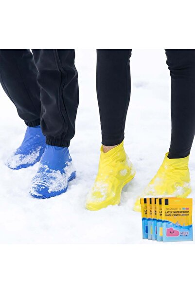 SUNUP Sn-29141 Latex Waterproof Shoe Cover with Portable Non-Slip Sole (Mediu...