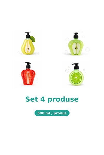 Tasty Set 4 Produse Tasty, Mix Pere, Mar Extract, Capsuni, Lime