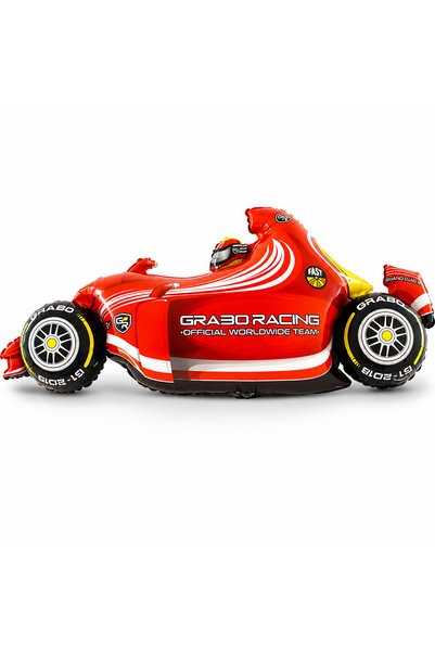 DODOMAR Red Race Car Foil Balloon 52X110 cm Birthday Children's Party Decoration