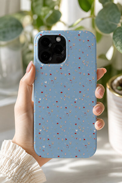 KILIFOLOG iPhone 15 Pro Max Uyumlu Lansman Silikon Minik Çiçekli Darbe Emici ...
