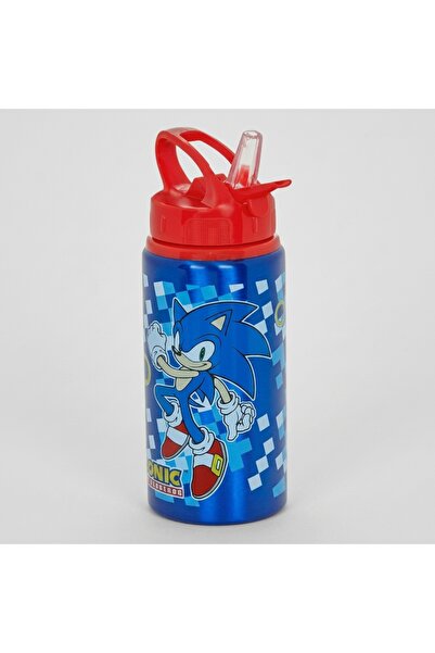 Z Store Sticlă de apă Sonic the Hedgehog pentru copii, albastră, din aluminiu...