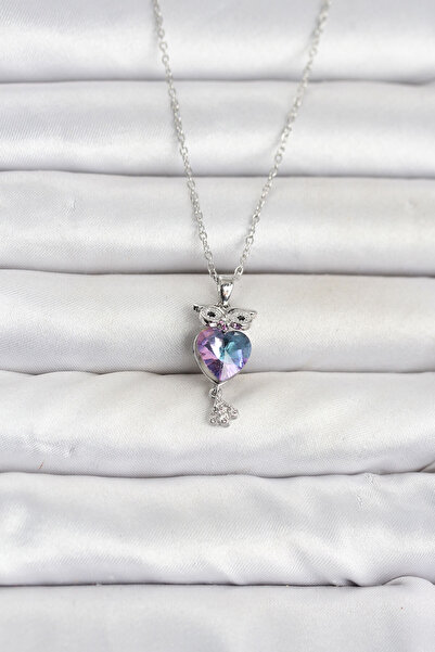 callerrons accessories Chain Silver Color Owl Model Women's Necklace - Ebj260...