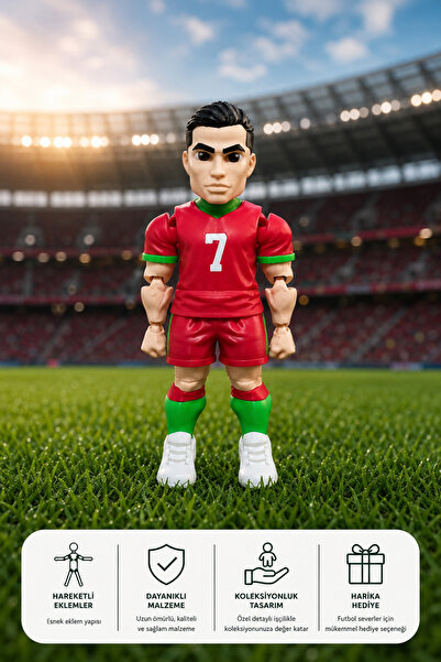 Suelo Butik Cristiano Ronaldo Portekiz Formalı Eklemleri Hareketli Futbolcu K...