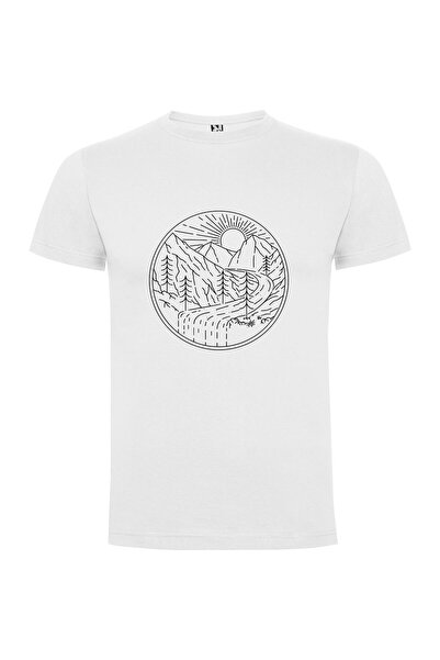 iLovePrints Mountain Monochrome Marvel Tshirt
