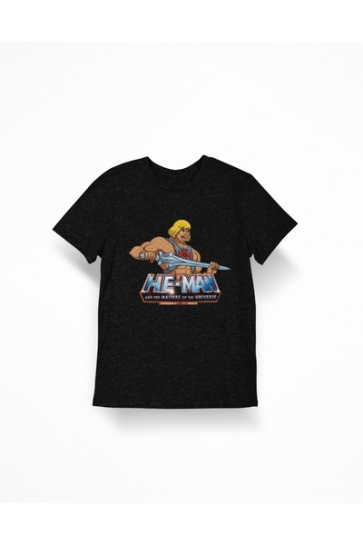 iLovePrints He Man Black T-Shirt