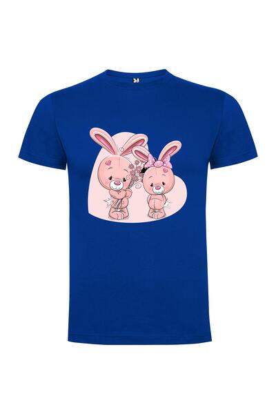 iLovePrints Floral Bunny Cuties Tshirt