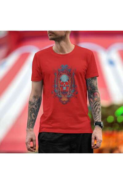 iLovePrints Abstract Skull Artwork Tshirt