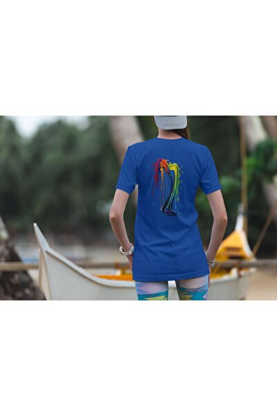 iLovePrints Colorful Abstract Harp Tshirt