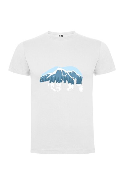 iLovePrints Mountain Bear Wildlife Art Tshirt