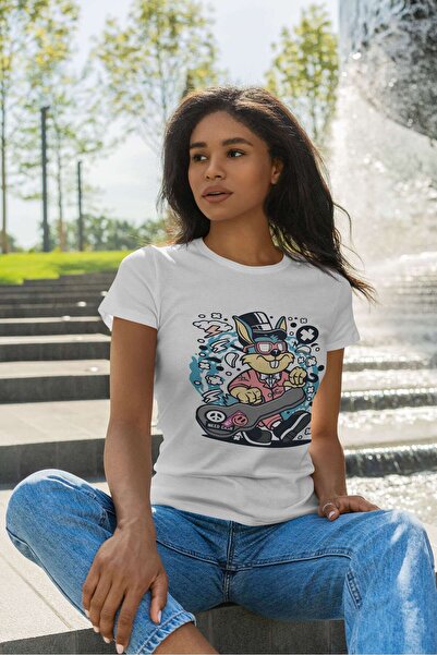 iLovePrints Cool Bunny with Guitar Case Tshirt
