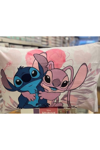 Taç Zorluteks Out Lilo&Stitch 100% bumbac 2 huse de pernă 50x70 cm