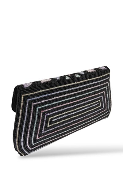 ARCAD Handmade Beaded Shoulder Bag with Chain Strap – Indian Artisan Evening Clutch Bag"