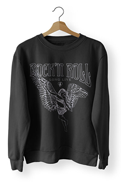 iLovePrints Μακρυμάνικη Μπλούζα Art Rock N Roll